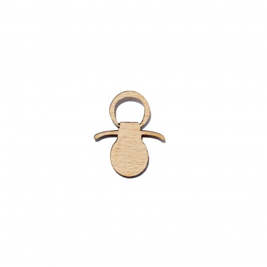 Figurina Suzeta din Lemn - S5 - 30x25 mm
