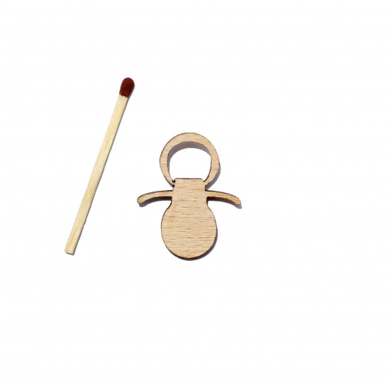 Figurina Suzeta din Lemn - S5 - 30x25 mm