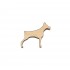 Figurina Caine din Lemn - C1 - 35x30 mm
