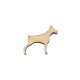 Figurina Caine din Lemn - C1 - 35x30 mm
