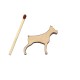 Figurina Caine din Lemn - C1 - 35x30 mm