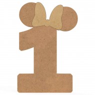 Cifra Unu cu Urechi si Funda - MDF18mm - 40x27 cm