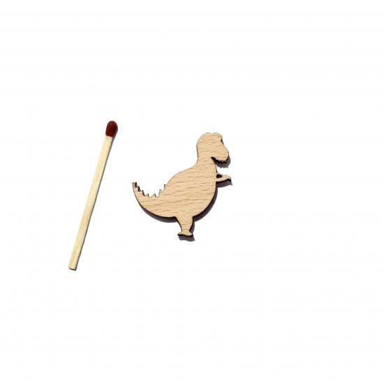 Figurina Dinozaur din Lemn - D02 - 30x29 mm