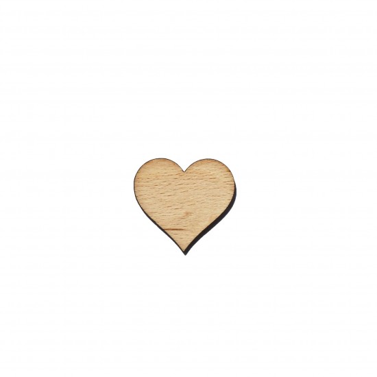 Figurina Inima din Lemn - I7 - 33x30 mm Figurina Inima din Lemn - I7 - 33x30 mm