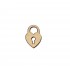 Figurina Lacat Inima din Lemn - I13 - 30x21 mm