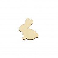 Figurina Iepure din Lemn - I13 - 50x45 mm