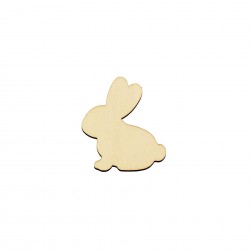 Figurina Iepure din Lemn - I13 - 50x45 mm