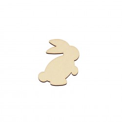 Figurina Iepure din Lemn - I16 - 50x45 mm