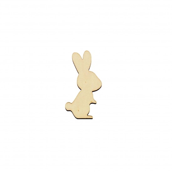 Figurina Iepure din Lemn - I02 - 50x27 mm
