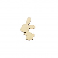 Figurina Iepure din Lemn - I03 - 50x33 mm