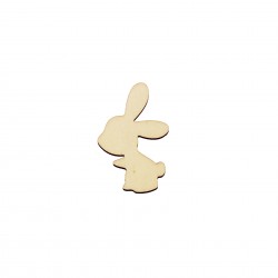 Figurina Iepure din Lemn - I03 - 50x33 mm