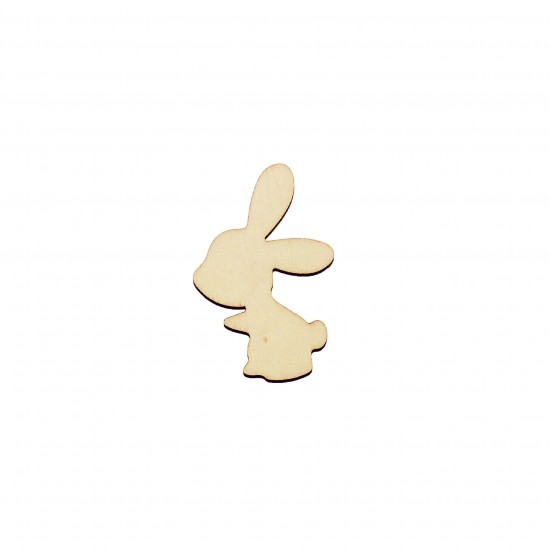 Figurina Iepure din Lemn - I03 - 50x33 mm