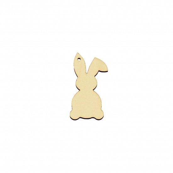 Figurina Iepure din Lemn - I04 - 50x29 mm