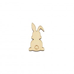 Figurina Iepure din Lemn - I07 - 50x28 mm
