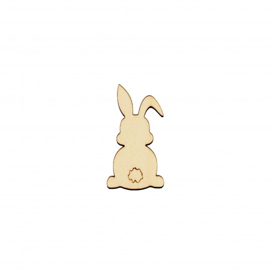 Figurina Iepure din Lemn - I07 - 50x28 mm
