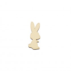 Figurina Iepure din Lemn - I08 - 50x22 mm