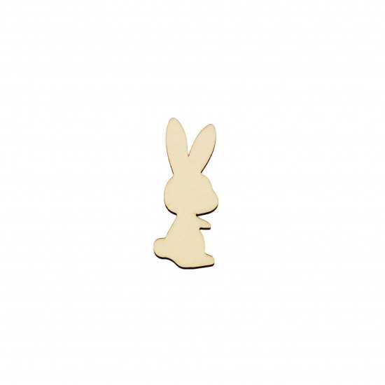 Figurina Iepure din Lemn - I08 - 50x22 mm