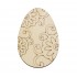 Figurina Ou Blank - Model Floral - H10cm - 100x70 mm