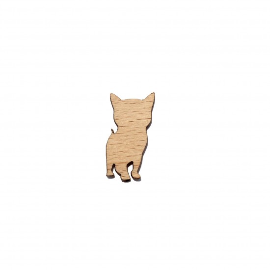 Figurina Pisica din Lemn - P06 - 30x17 mm
