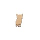 Figurina Pisica din Lemn - P06 - 30x17 mm