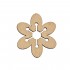 Figurina Floare de Cires din Lemn  - 73x65 mm