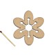 Figurina Floare de Cires din Lemn  - 73x65 mm