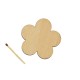 Figurina Floare Simpla din Lemn - 65x63 mm