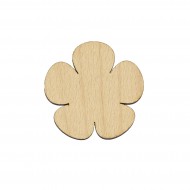 Figurina Panseluta Simpla din Lemn - 65x64 mm