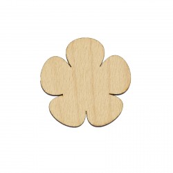 Figurina Panseluta Simpla din Lemn - 65x64 mm