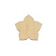 Figurina Floare de Lotus Simpla din Lemn - 65x62 mm