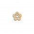 Figurina Floare din Lemn 25x24 mm