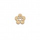 Figurina Floare din Lemn 25x24 mm