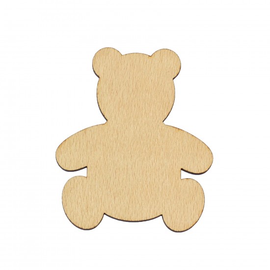 Figurina Ursulet din Lemn - 87x75 mm