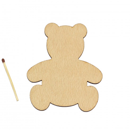 Figurina Ursulet din Lemn - 87x75 mm