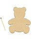 Figurina Ursulet din Lemn - 87x75 mm
