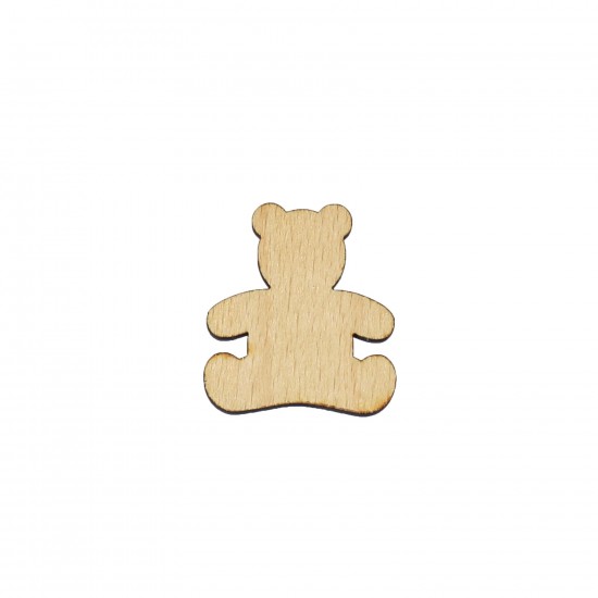 Figurina Ursulet din Lemn - 44x40 mm