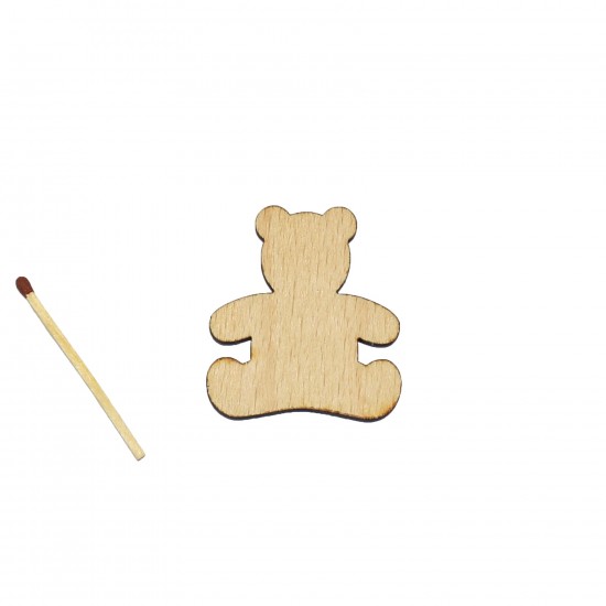 Figurina Ursulet din Lemn - 44x40 mm