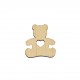 Figurina Ursulet cu Inima din Lemn - 44x40 mm Figurina Ursulet cu Inima din Lemn - 44x40 mm