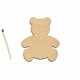 Figurina Ursulet din Lemn - 64x55 mm Figurina Ursulet din Lemn - 64x55 mm