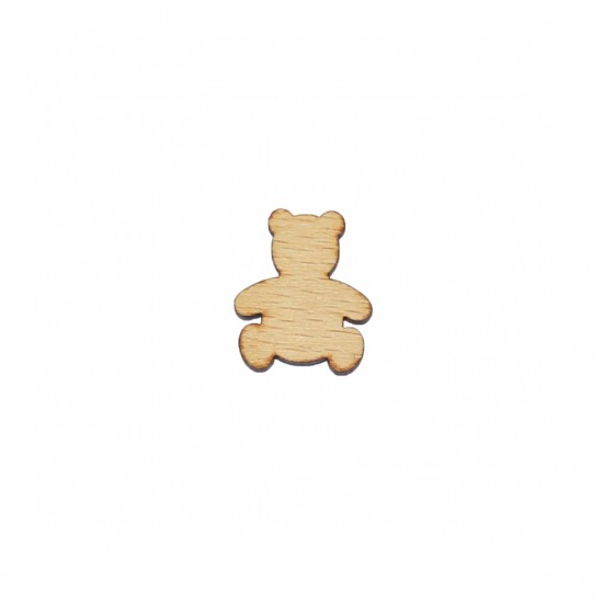 Figurina Ursulet din Lemn - 23x22 mm