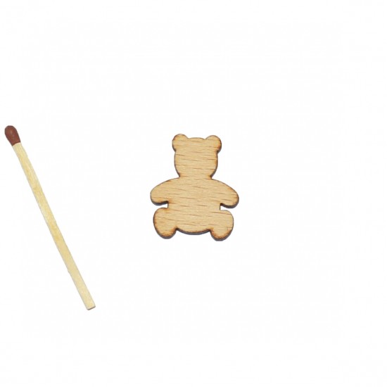 Figurina Ursulet din Lemn - 23x22 mm
