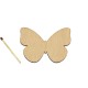 Figurina Fluture din Lemn - 70x49 mm