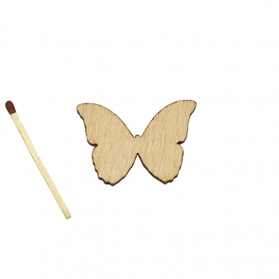 Figurina Fluture din Lemn - 40x29 mm Figurina Fluture din Lemn - 40x29 mm