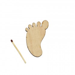 Figurina Talpa Bebe din Lemn - 57x40 mm