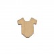 Figurina Tricou Bebe din Lemn - 40x40 mm
