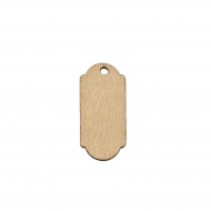 Figurina Eticheta Tag Produs din Lemn - 55x26 mm