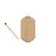 Figurina Eticheta Tag Produs din Lemn - 55x30 mm