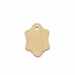 Figurina Eticheta Tag Produs din Lemn - 55x41 mm