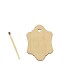 Figurina Eticheta Tag Produs din Lemn - 55x41 mm