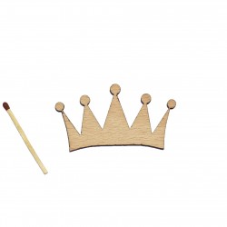 Figurina Coronita din Lemn - 65x36 mm
